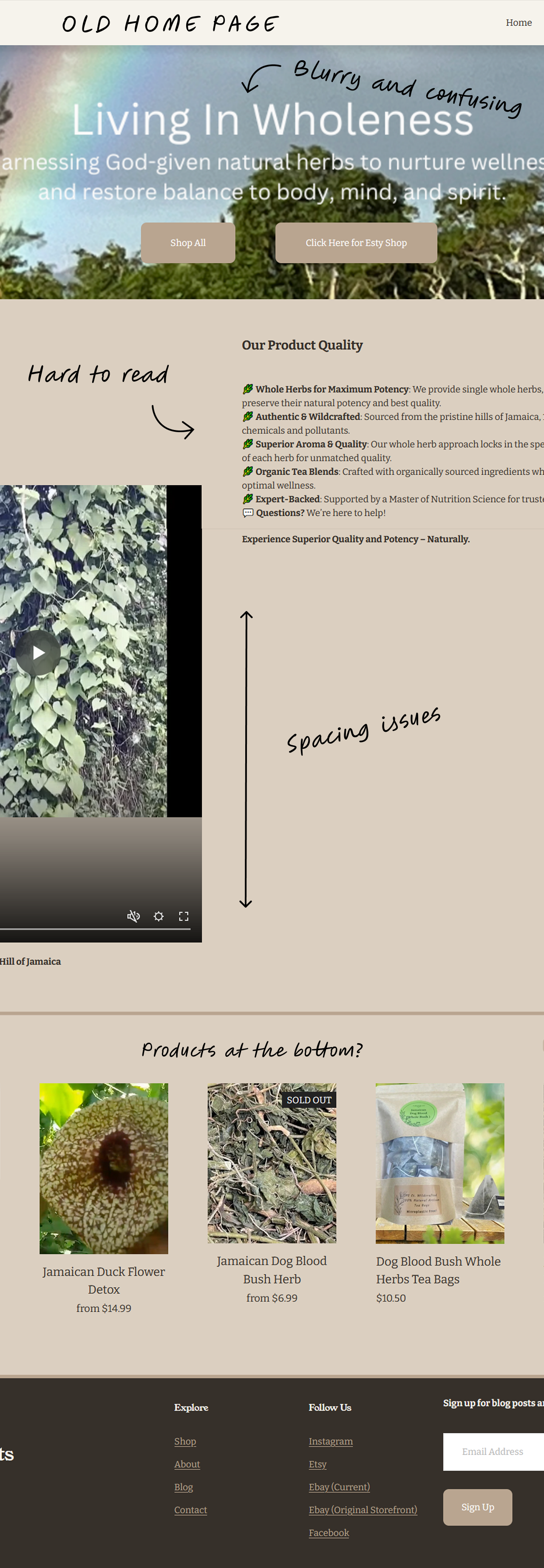 Before: FaithSelects home page