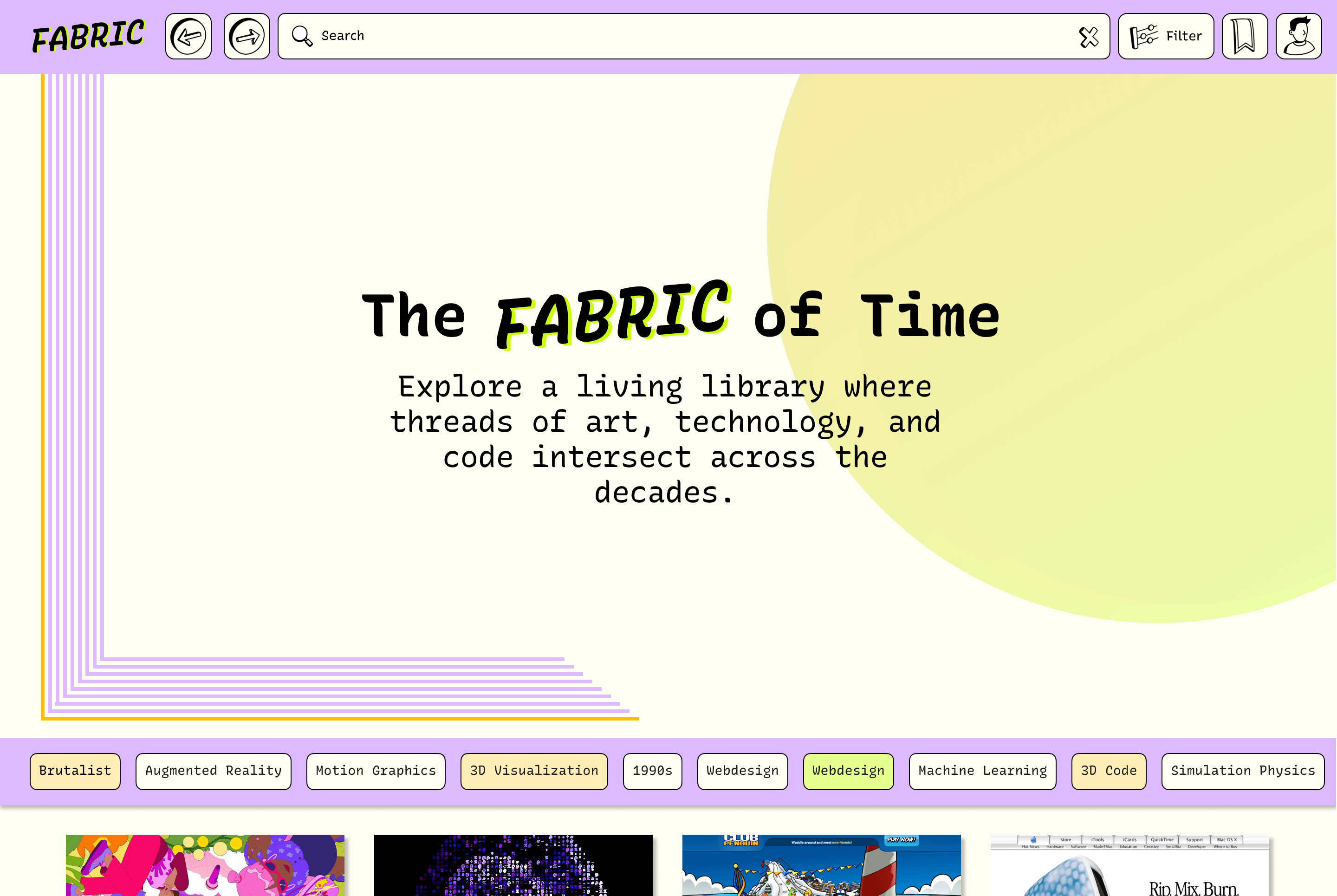 FABRIC landing page